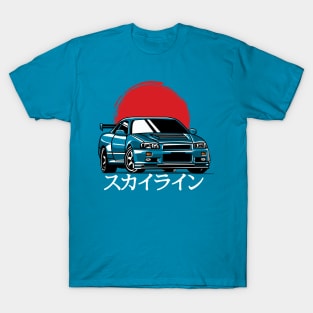 NISSAN SKYLINE GTR R34 T-Shirt